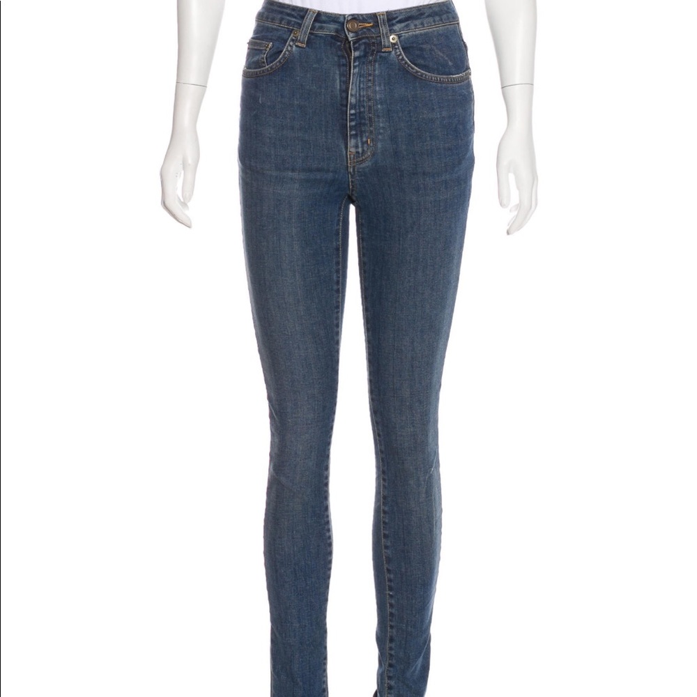 Saint Laurent High Rise Skinny Jeans size 26